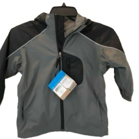 Columbia Titanium Omni-Tech Waterproof Jacket | Boys Youth 6/7, Gray Windbreaker - Picture 3 of 12